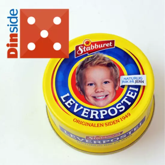 Famous Norwegian Stabburet Leverpostei - Fine liver paté, 100 grams box. 