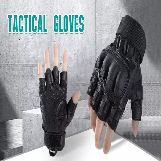 Fingerless Gloves Breathable Half-finger Gloves Sports Cycling Shooting Working