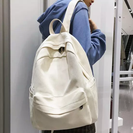 Student Female Cotton Canvas Women School Bag Backpacks Ladies Bag Book