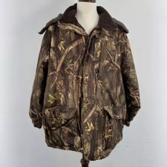 Master Sportsman Rugged Outdoor Gear Insulated Camo Forest Hunting Jacket Men XL