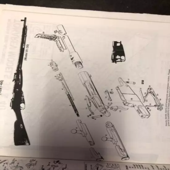 Exploded View RUSSIAN MOISUN NAGANT 1891-44