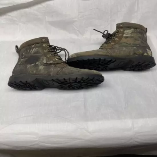 Browning Boys Leather/Canvas Camouflage Hunting Boots Insulated Size 5M