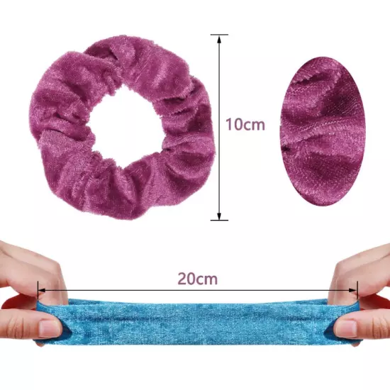 75 Hair Scrunchies Velvet Ponytail Holder Elastic Ties Rope Band for Women Girls