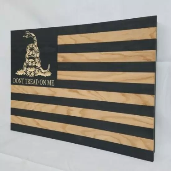 36" Dont Tread On Me Gadsden Flag Gun Concealment Cabinet Hidden Firearm Storage