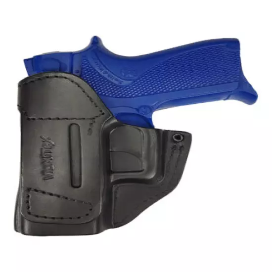 IWB 5 Leather Holster fits Smith & Wesson 6906 black VlaMiTex