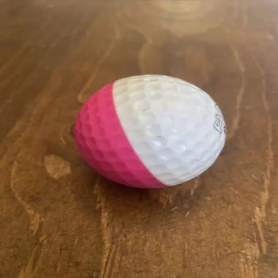 Vintage Ping Eye Golf Ball Two Tone Karsten Ball White Pink Original Promo Ball!