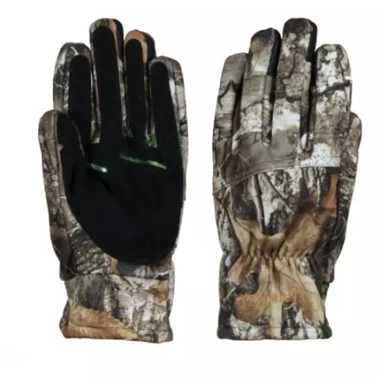 Gamehide Men's Midweight Realtree Edge Camo Fleece Lined Pursuit Hunting Glove