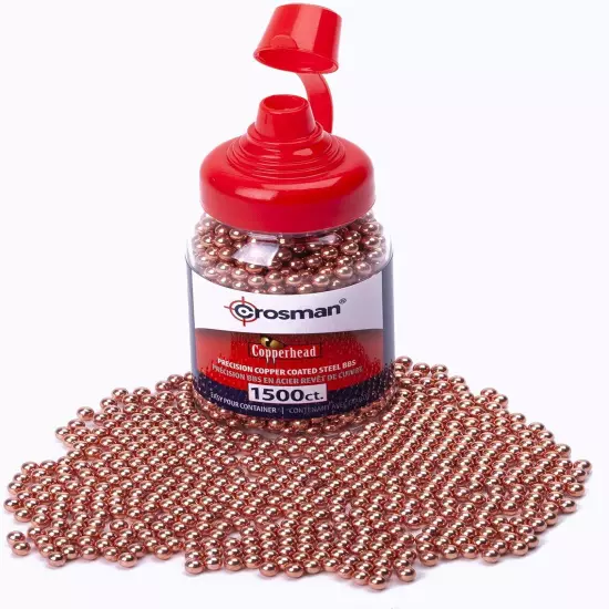  4.5mm Copper Coated BBs In EZ Pour Bottle For BB Air Pistols And BB A