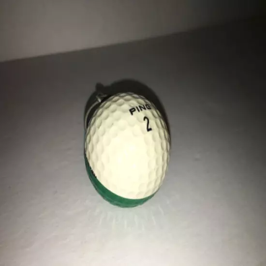 Ping Eye Golf ball WHITE & GREEN Golf RARE Excellent collect keychain