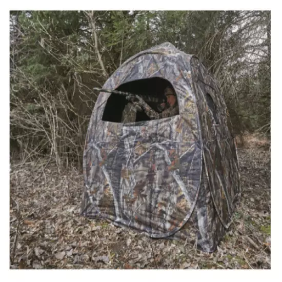 Portable Ground Hunting Blind Deer Turkey 4-Panel Steel Frame Backpack Carry Bag