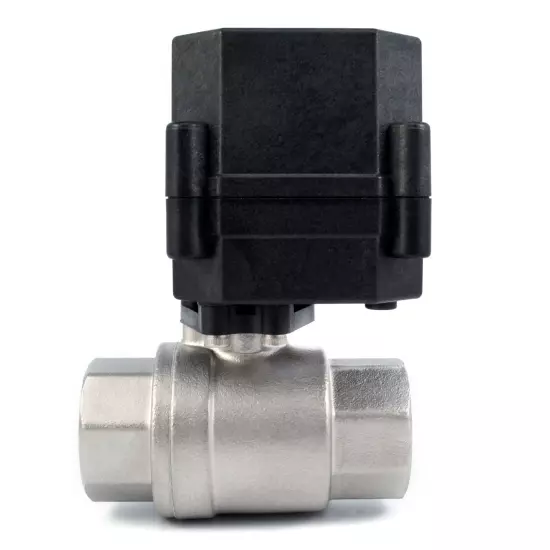 3/4" NPT Motorized Ball Valve N/C EPDM 110/115/120/220/240 VAC 2-wire Stainless