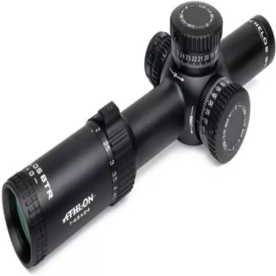 Athlon Optics Helos 1-4.5x24 SFP Direct Dial 30mm ATSR3 IR MOA Riflescope