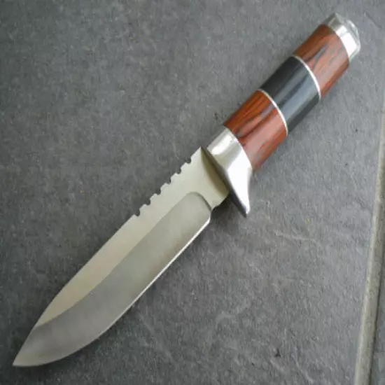 Colour Wood Fixed Blade Hunting Survival Camping Military Knife Pig Sticker- Aus