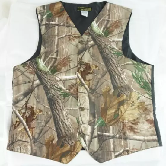 Realtree Ap Camo Full Back adjustable formal wedding prom vest Boy Men casual