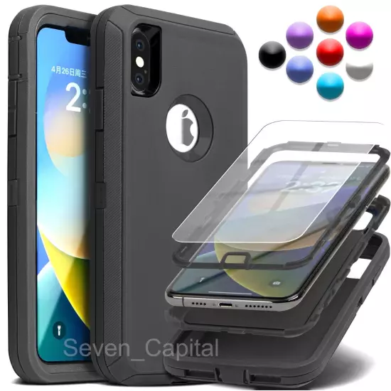 For Apple iPhone X XR XS Max 10 Shockproof Protective Rugged Hard Cover Case