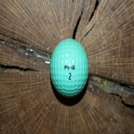 VINTAGE AQUA AND LAVENDER PING EYE GOLF BALL MUST SEE!!!!! RARE!!!!