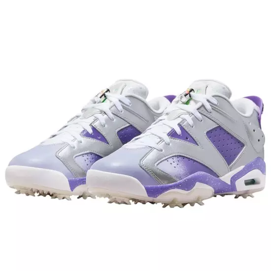 Jordan Retro 6 G NRG Metallic Silver Oxygen Purple Golf Shoes - SU23 Size 10.5