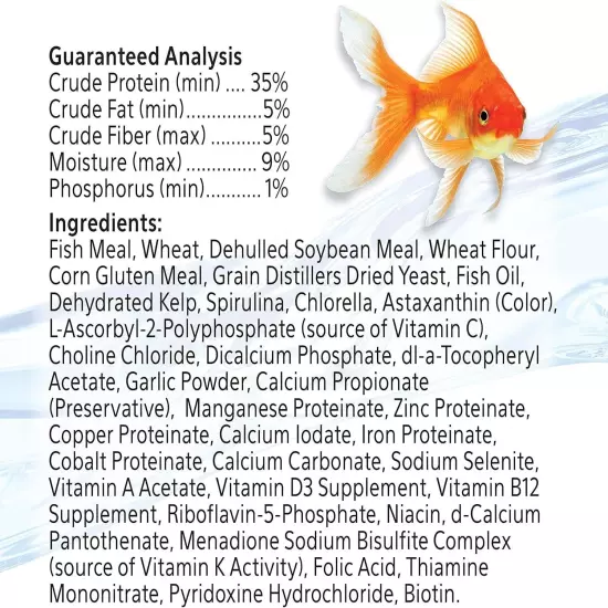 Aqueon Goldfish Fish Food Slow Sinking Granules, 5.8 Ounce, 100106053