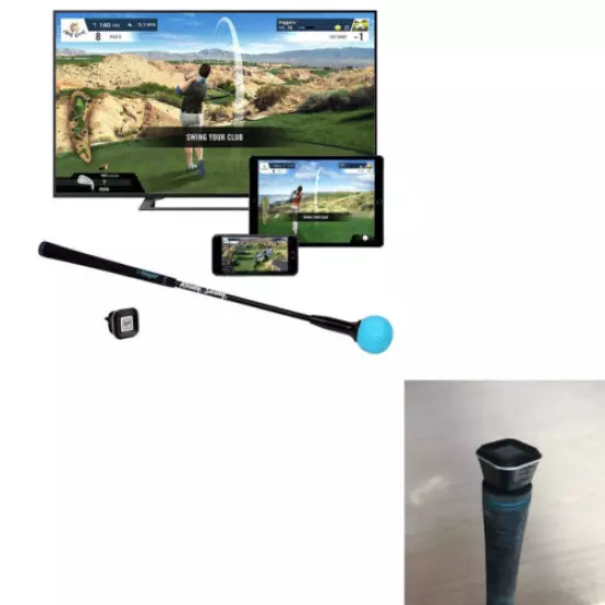 Mobile and Home Smart Golf Game Simulator with Swing Stick Phigolf WGT Edition 