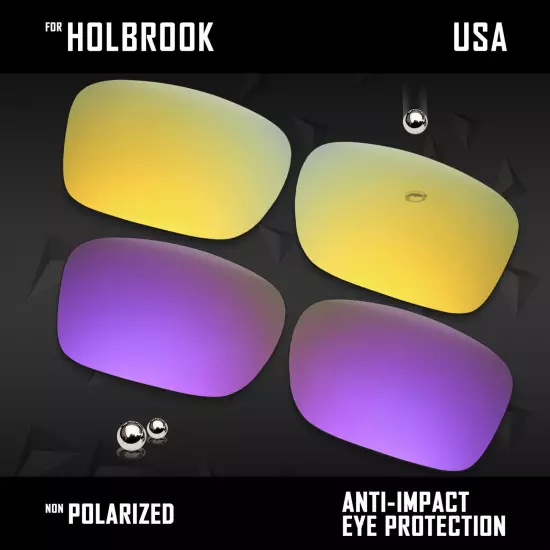 Anti Scratch Polarized Replacement Lenses for-Oakley Holbrook OO9102 Options