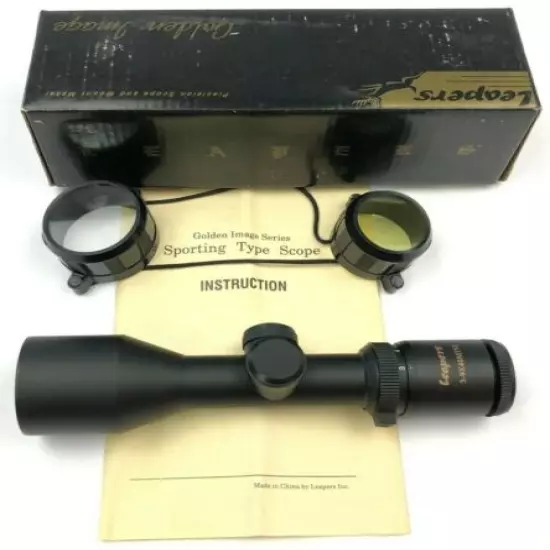 Leapers Golden Dragon 3-9x40mm Mini Duplex Reticle Rifle Scope + Box 4945-SO