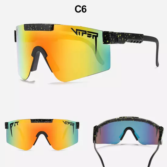 Integrated Lenses Polarized Sunglasses Wind Goggles Cycling Eyewear