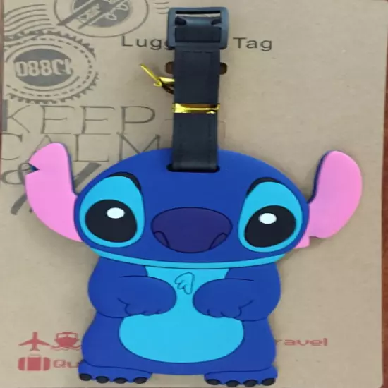 160 Styles New Disney Mickey Stitch PVC Baggage Backpack Suitcase Luggage Tags