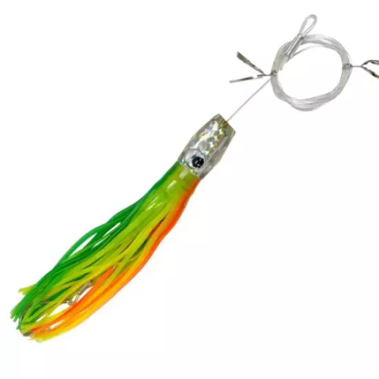 10.5 in. Green & Yellow Rigged Dolphin Lure - "Dixie Girl" 