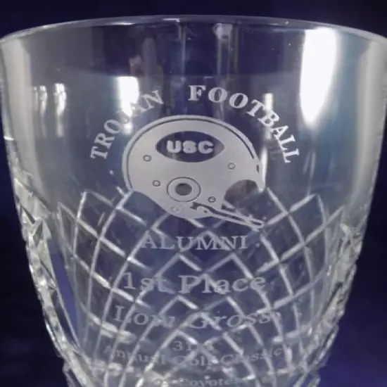 1999 USC Trojan Football 31st ann Golf Classic 1st place Crystal trophy 