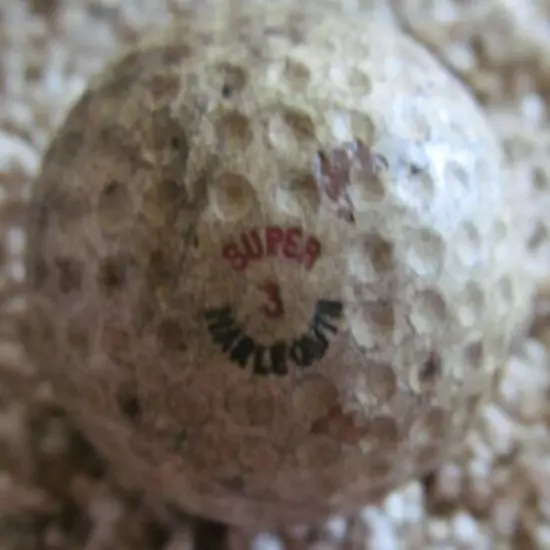 EARLY DIMPLE GOLF BALL-THE SUPER HARLEQUIN CIRCA 1920'S