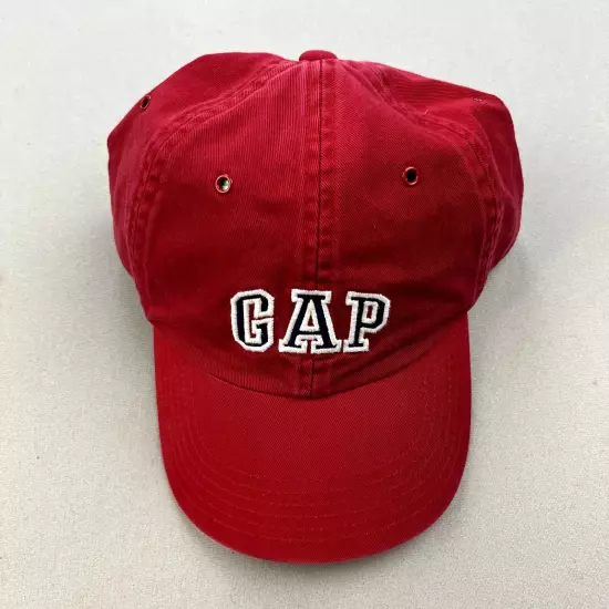 Vintage Gap Hat Cap Strapback Red Baseball Classic Logo Dad Adjustable y2k 2000