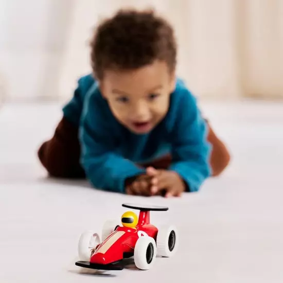 BRIO 30308 - Large Pull Back Race Car - Durable Wooden Toy | Enhances... 