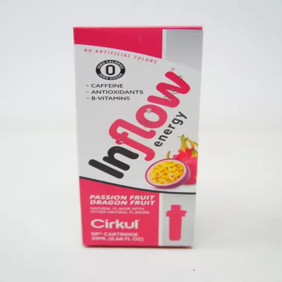 Cirkul Passion Dragon Fruit, Inflow Flavor Cartridge, 20ML (0.68 FL OZ) (1 Pack)