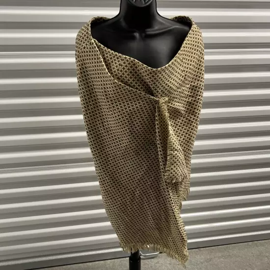 Ashley Stewart Size 14 Metallic Houndstooth Shawl Acrylic Wool