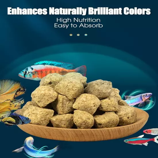 5 OZ Freeze Dried Brine Shrimp Cubes - Aquatic Foods Freeze Dried Tropical Fish 