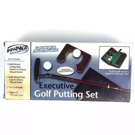 Innovage Sports Executive Golf Putting Set Indoor Lightweight for Travel NIB