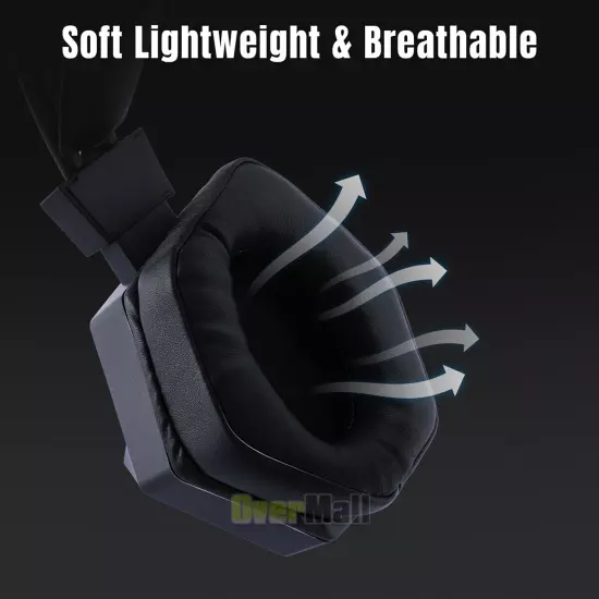 3.5mm Gamer Gaming Headset Surround Sound with Noise Canceling Mic LED RGB Light