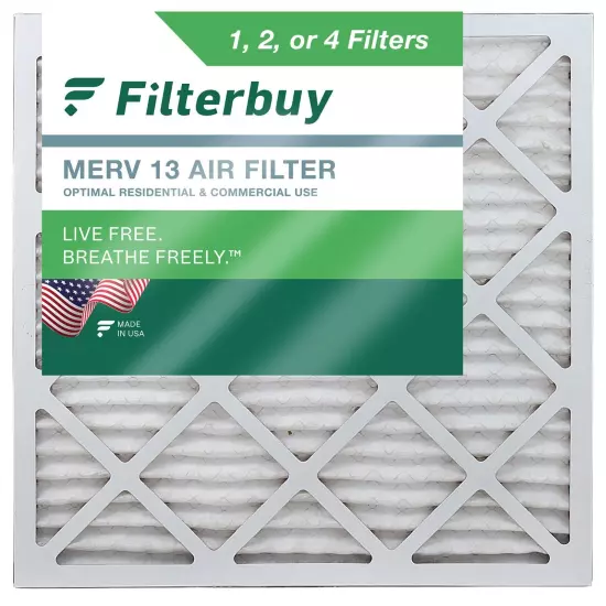 Filterbuy 20x20x5 Air Filters, HVAC AC Furnace for Honeywell & Lennox (MERV 13)