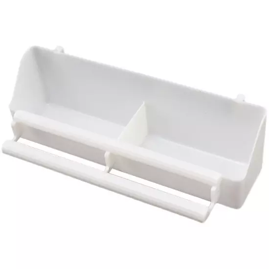 Parrot Birds Water Hanging Bowl Parakeet White Feeder Box Plastic Food Container