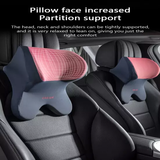 Car Lumbar Support Headrest Neck Pillow Support Neck Pillow Cushion Back Support