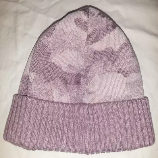 Lululemon pink knit lined beanie womens one-size