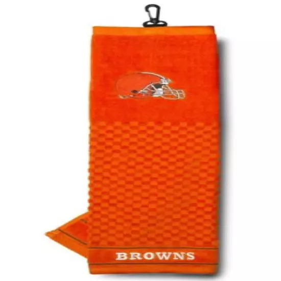 NFL Embroidered Tri-fold Golf Towel - Cleveland Browns