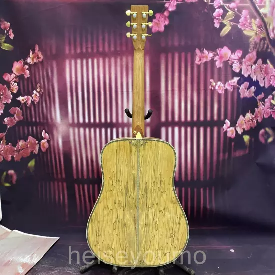 D-45 Map pattern veneer acoustic guitar 6 strings Abalone inlaid fingerboard