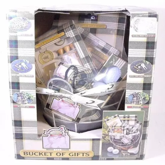 Golfers Bucket Of Gifts Club House Collection NIB