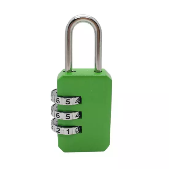 Padlock Dormitory Cabinet Lock Backpack Zipper Lock 3 Digit Password Lock