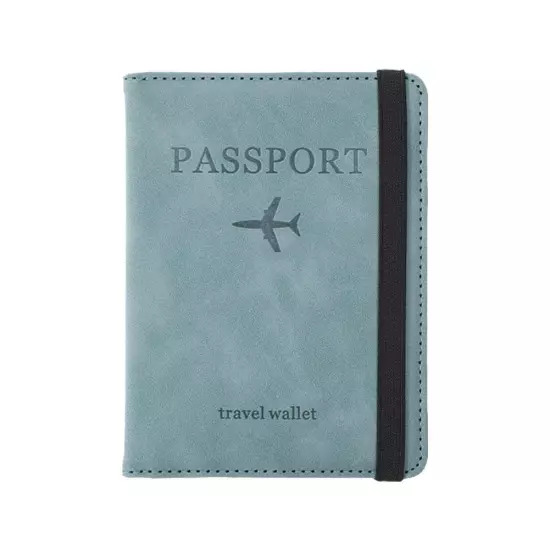 Passport Holder Protector Cover Wallet PU Leather Travel Wallet Block