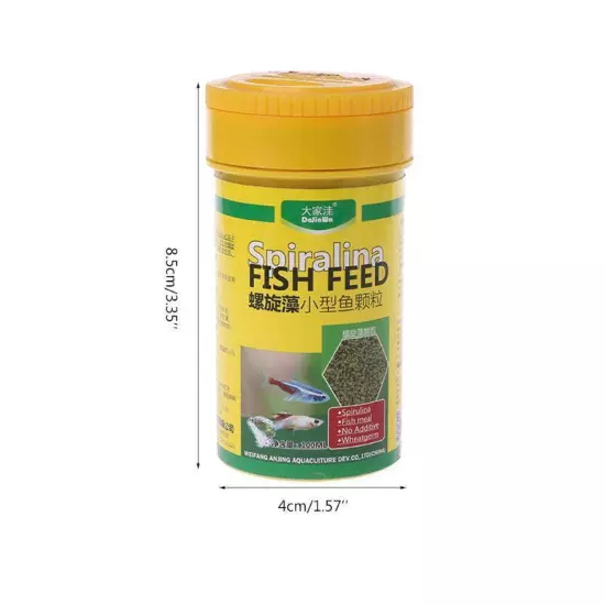 Spirulina Food Tropical Fish Nutrition Aquarium Fish Tank Color Enhanced Feeding