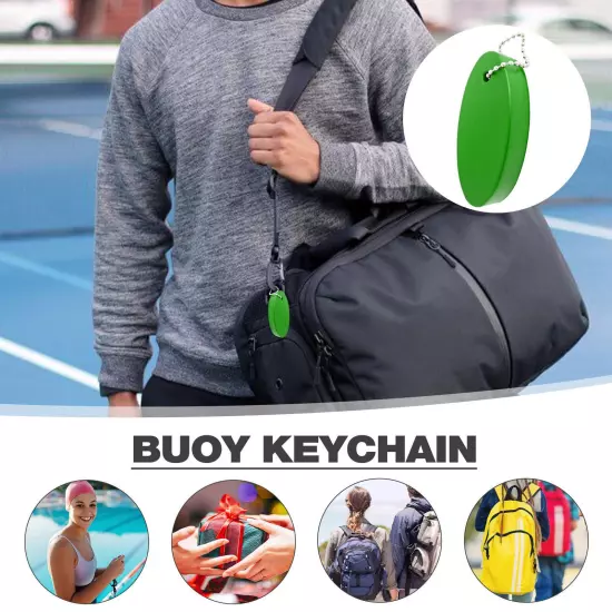 Floating PU Foam Buoy Keychain Marine Canoe Buoy Key Float Portable Buoy Keychai