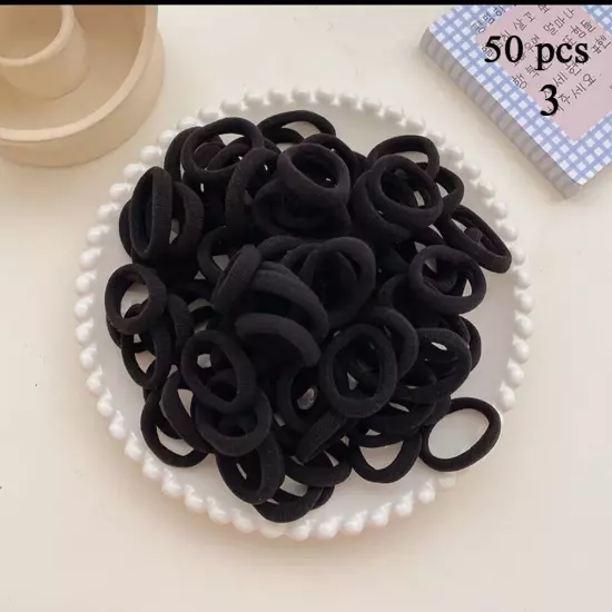 100PCS Mini Small stretchy Endless Elastics Girls kids hair Bobbles Bands