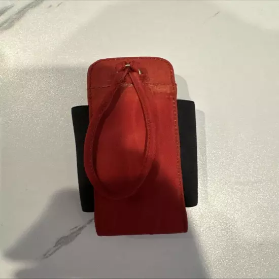 Red Prada Nylon Pouch